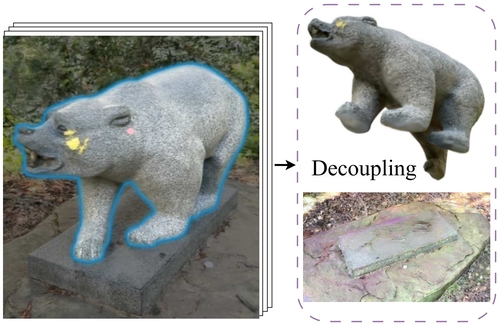 DecoupledGaussian: Object-Scene Decoupling for Physics-Based Interaction